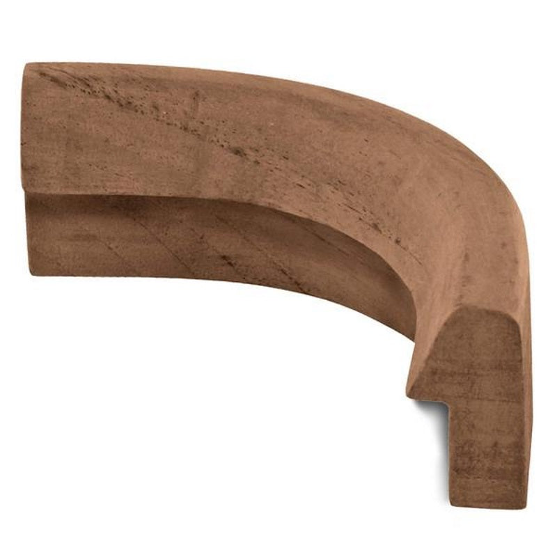 Teak Rail Molding, Outside Corner, 2" Inside Radius