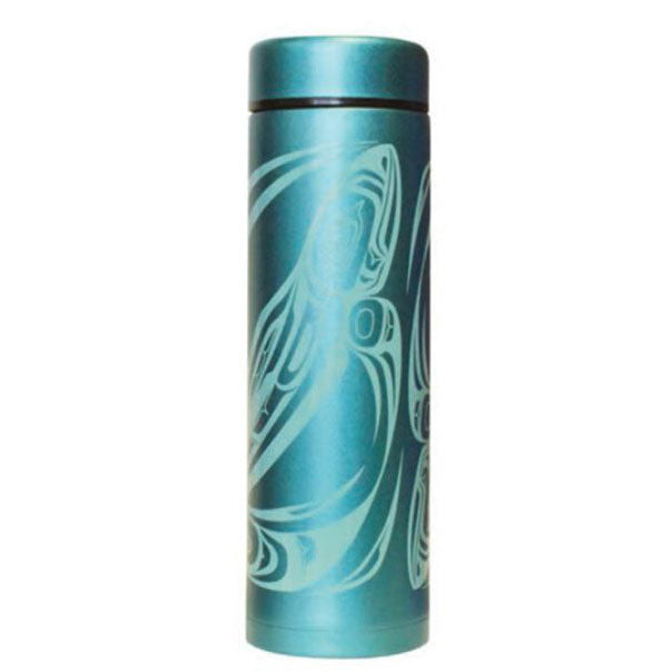 17 oz Insulated Salmon Tumbler with Strainer