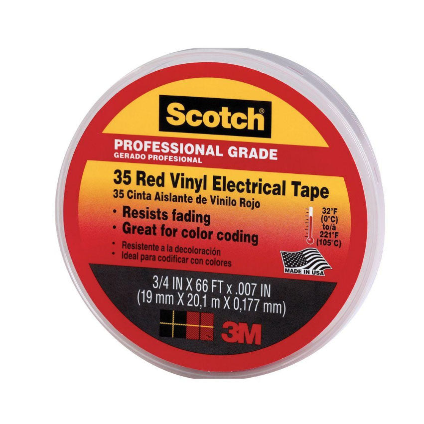 Scotch Vinyl Electrical Tape #35 - for Color Coding