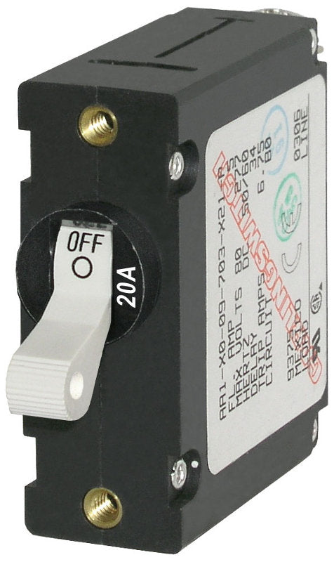 AC/DC A-Series Single Pole Circuit Breakers, Toggle