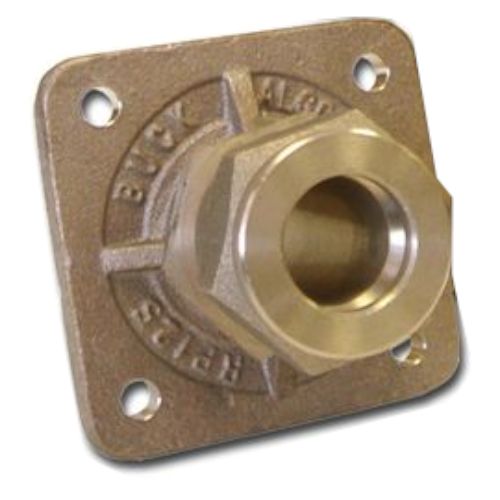 Bronze Rudder Port for Inside Mount with Square Flange Mount