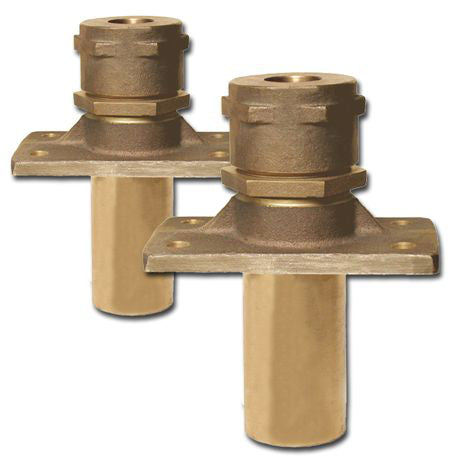 Bronze Rudder Port for Inside Mount with Rectangular Flange Mount