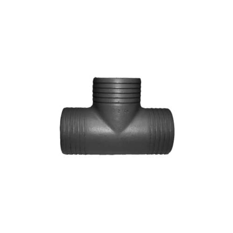 Exhaust Collectors, T Type, Powder Coated Gray Iron