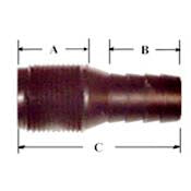 Forespar Marelon Tailpipes/Hose Connectors