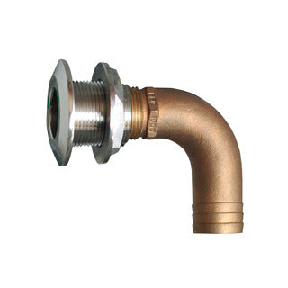 Groco, Stainless Steel, 90 Deg. Sweep Hose Thru Hull, HTHC-S Series