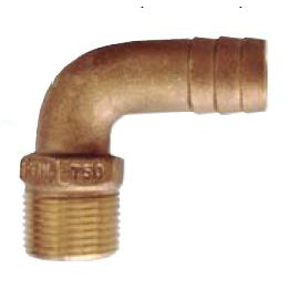 Groco, NPT Bronze 90 Degree Pipe to Hose Fittings, PTHC Series