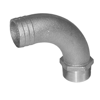Groco, Bronze Full Flow 90 Deg. Elbow, Pipe to Hose Fitting, FFC Series