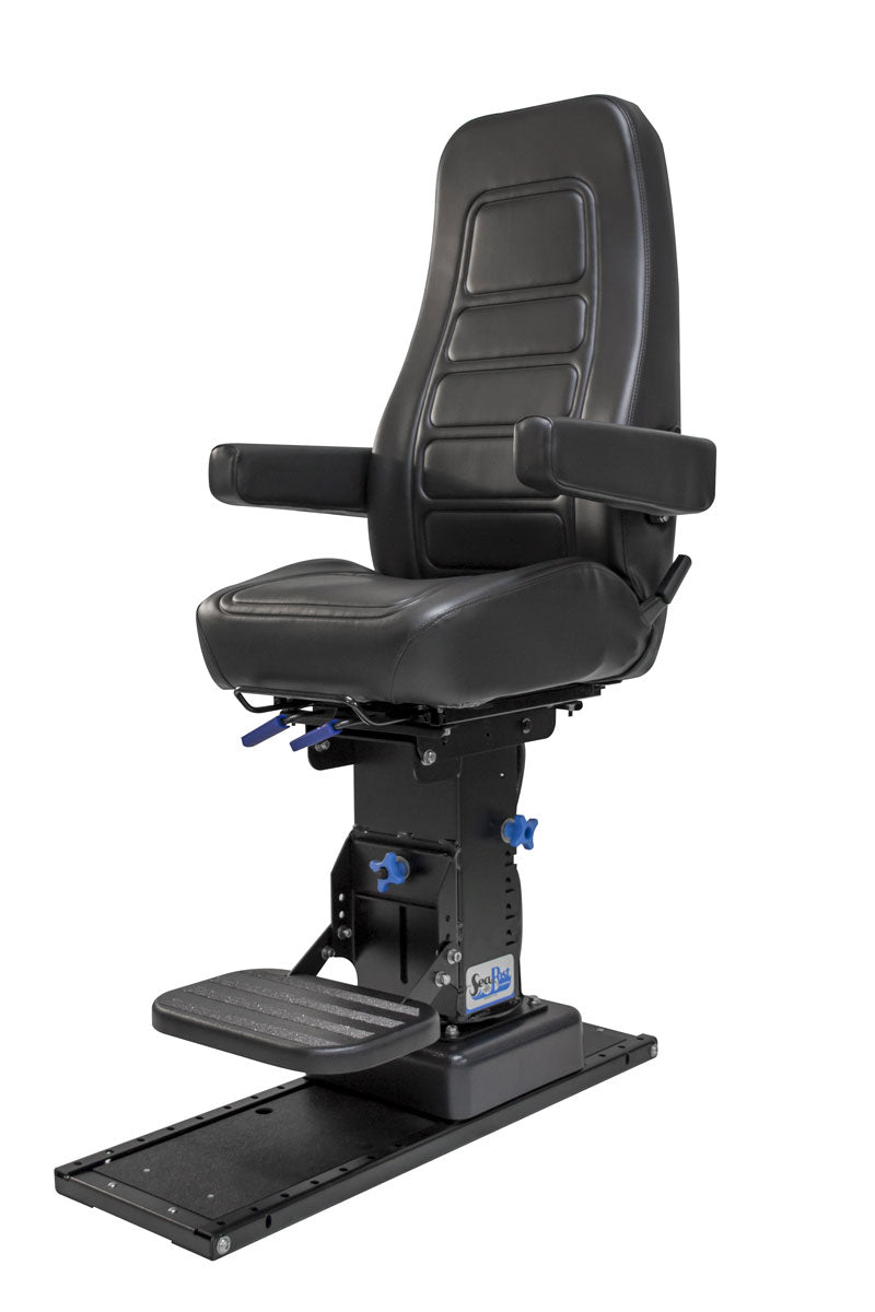 Seapost Sierra Marine Pilot Chair, High Back, Reclining, 36" Floor Slide