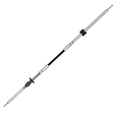 Control Cables, CC170 Series for OMC, Fits All Pre-1979 OMC