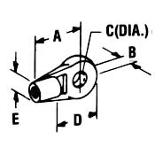 Terminal Eye - 30 Series Cable End, Aluminum or Plastic