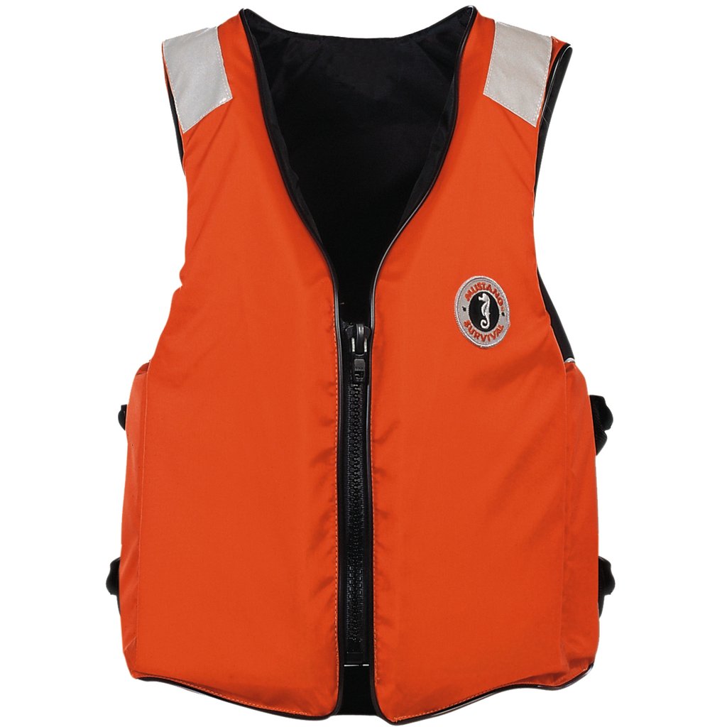 Mustang Survival, Classic Industrial Flotation Vest with SOLAS Reflective Tape MV3196 T2
