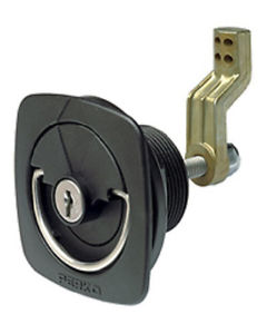 Perko, Flush Lock Latch with D Ring Handle & Offset Cam Bar for Smooth Surface or Carpet