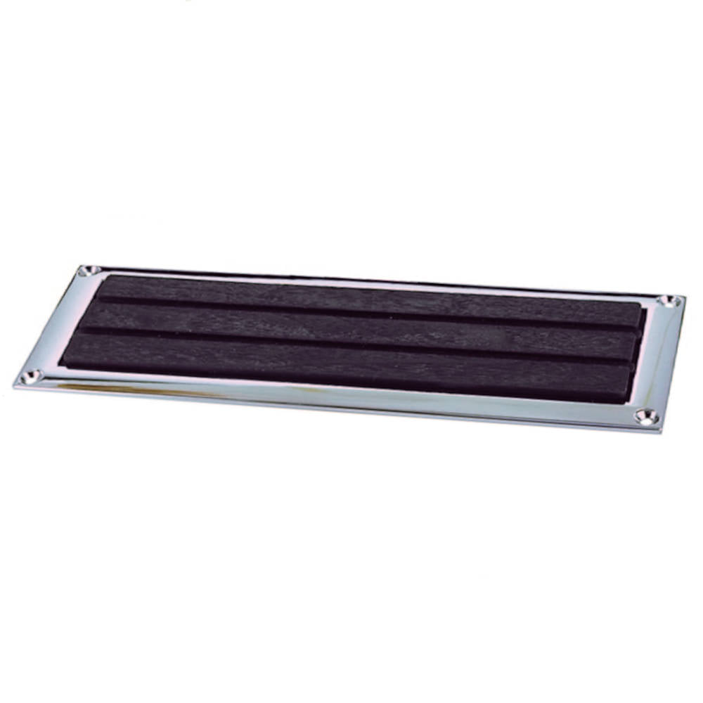 Perko, Step Plate, Chrome Plated Zinc Alloy Frame w/ Rubber Insert