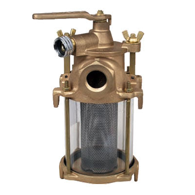 Perko Bronze Sea Water Strainer, with Flushing Fitting