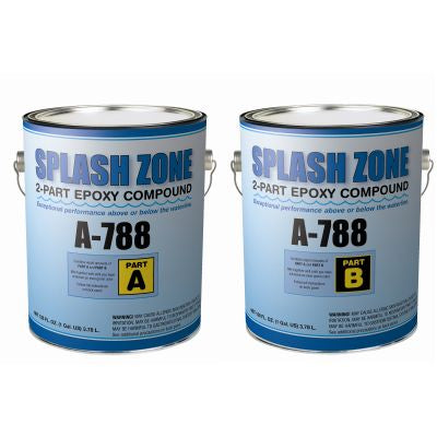 Pettit Splash Zone A-788 Kit, Underwater Multi-Purpose Two-Part Epoxy Repair Compound Putty