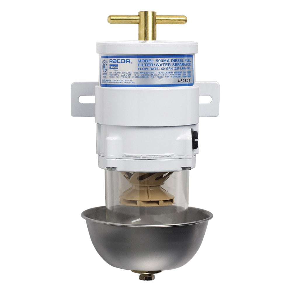 Racor 500 Turbine Series Fuel Filter / Water Separator, 500MA