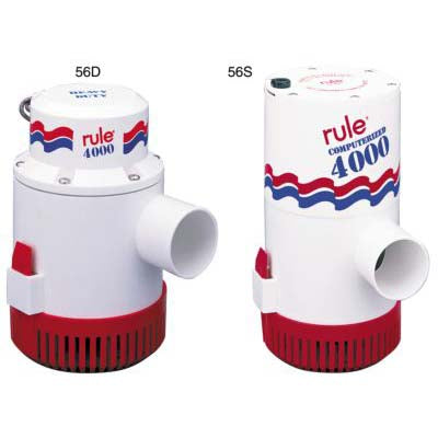 Rule 56 Bilge Pump, 4,000 gph, 12 or 24 volt