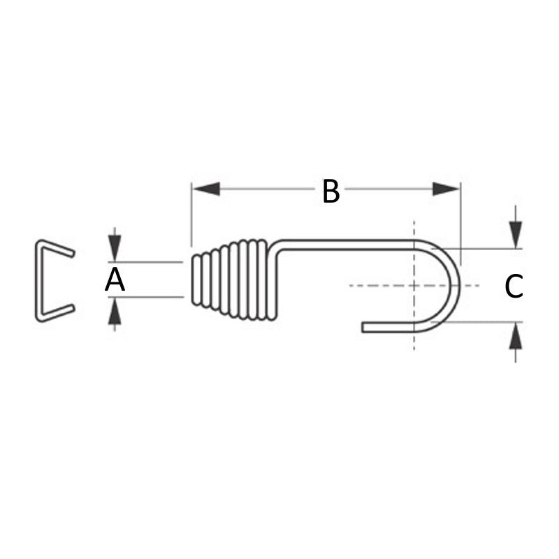 Sea-Dog, Shock Cord Hooks and Crimps, Stainless, 2 Pack
