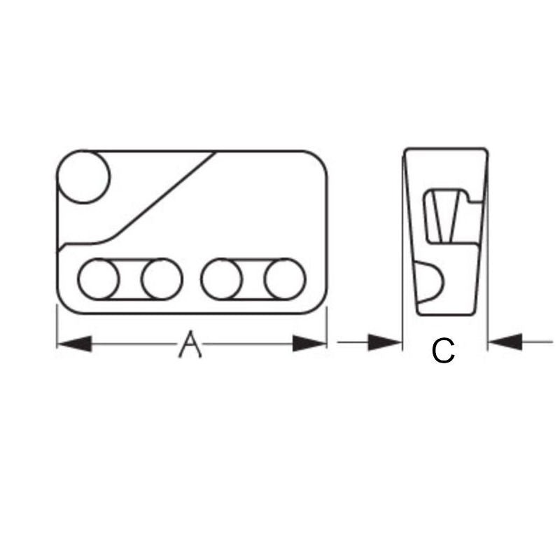 Sea-Dog, Jam Cleat, Clamcleat Fender / Large Loop Cleat