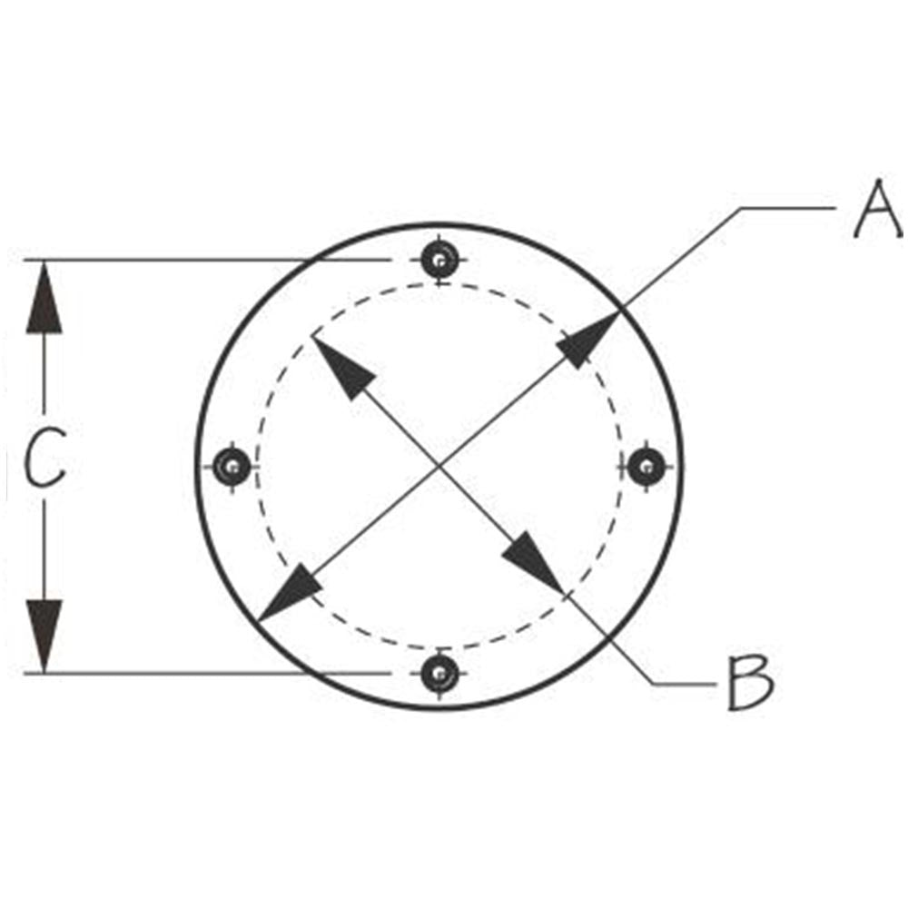 Sea-Dog, Inspection Cover, ABS, 5-3/8"