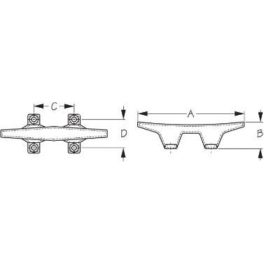 Sea-Dog, Four Hole Cleats
