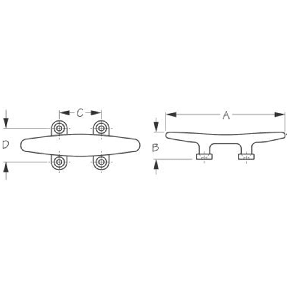 Sea-Dog, Stainless Low Silhouette Cleat