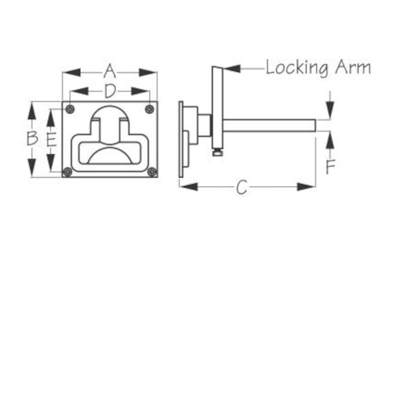 Sea-Dog, Hatch Handle, Latched