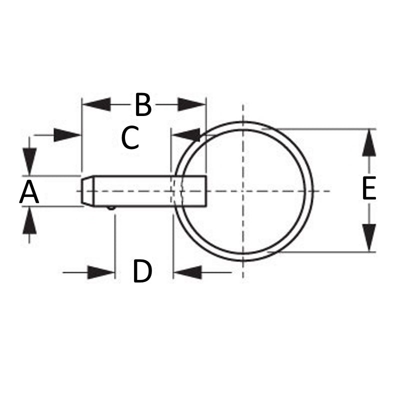 Sea-Dog, Stainless Release Pin 1/4 in. Diameter