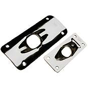 Sea-Dog, Exit Plate, Sailing Hardware, Stamped 316 Stainless, Curved, Straight