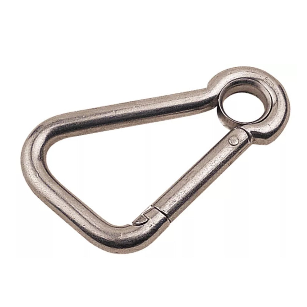 Sea-Dog, Asymmetrical Carabiner Snap with Eye Insert, Stainless