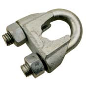 Sea-Dog, Malleable Wire Line, Rope Clip, Electro-Galvanized
