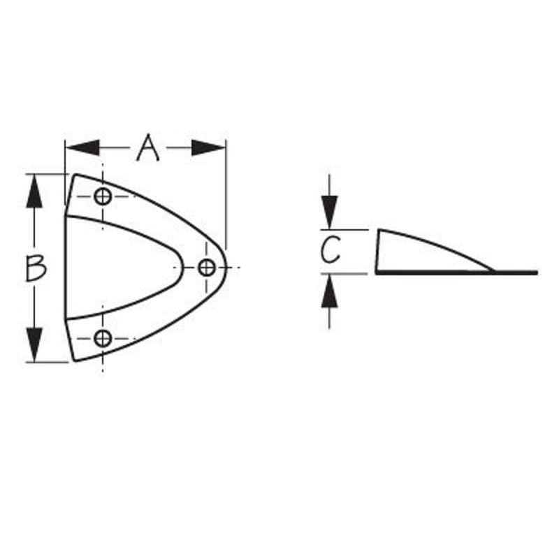 Sea-Dog, Clam Shell, Midget Vents, Stainless