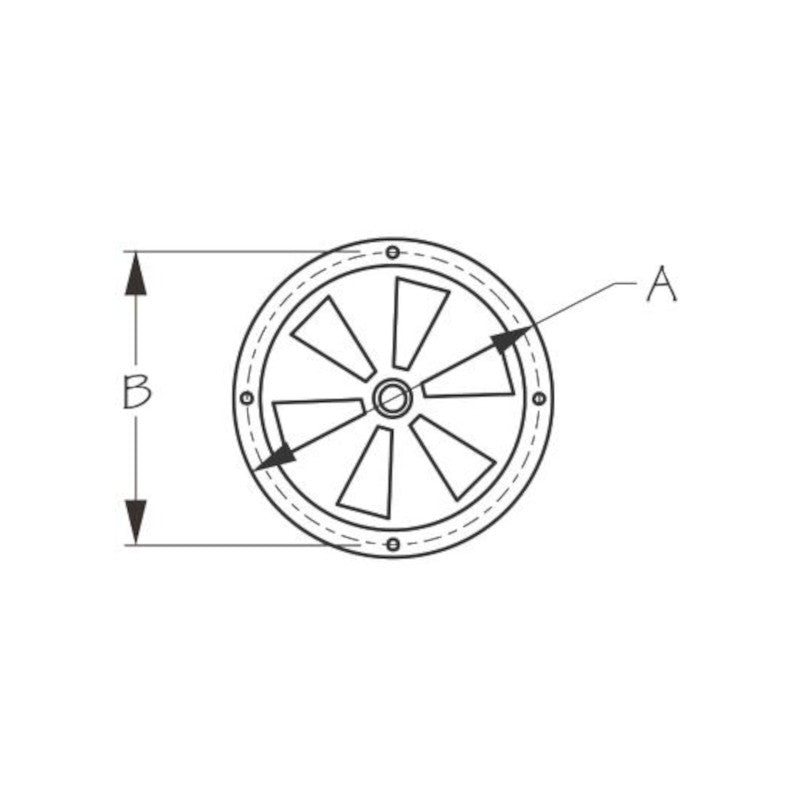 Sea-Dog, Butterfly Vent, Center Knob, Stainless