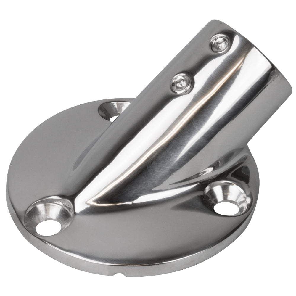 Sea-Dog, Base Rail Fittings, Round, Stainless, 30 Deg.