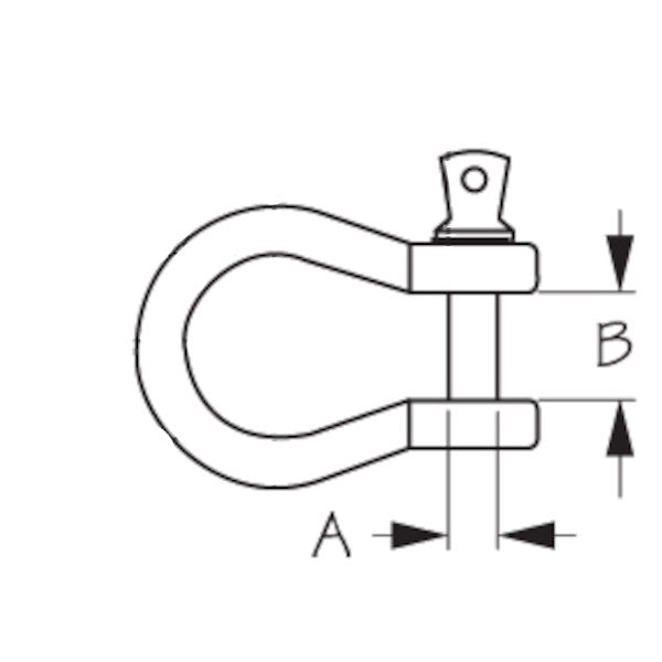 Sea-Dog, Anchor Shackle, Screw Pin, Galvanized