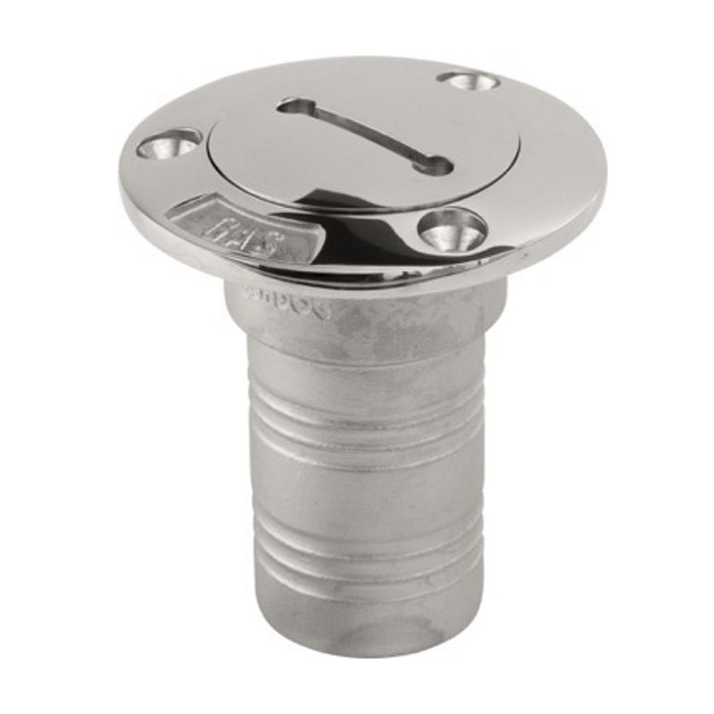 Sea-Dog, Stainless Steel Hose Deck Fill with Label for 1-1/2" Hose