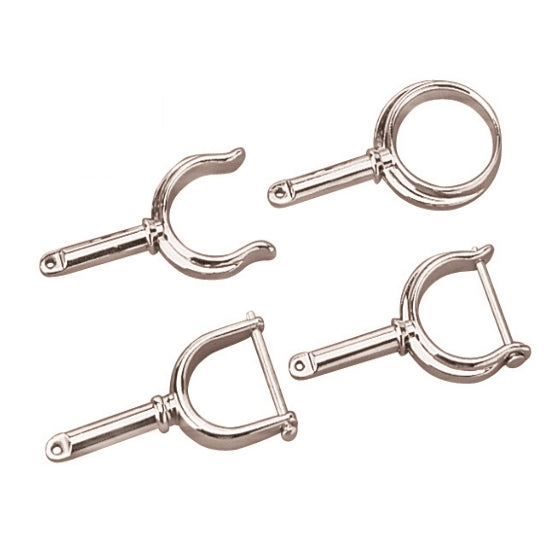 Sea-Dog, Ribbed Oarlock, Chrome Plated, 2", Pair