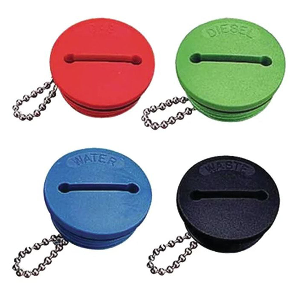 Sea-Dog, Replacement Deck Fill Cap, Slotted, w/ Attachment Chain
