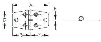 Sea-Dog, Door Hinge, Stainless
