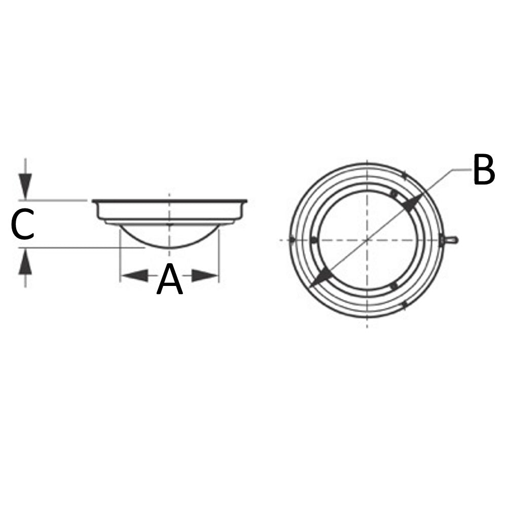 Sea-Dog, Dome Lights, Interior Lighting, Stainless Steel, 12 Volt