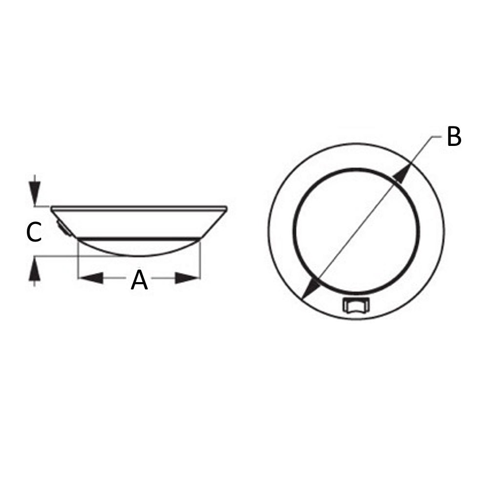 Sea-Dog LED Dome Light, Day / Night, 4"