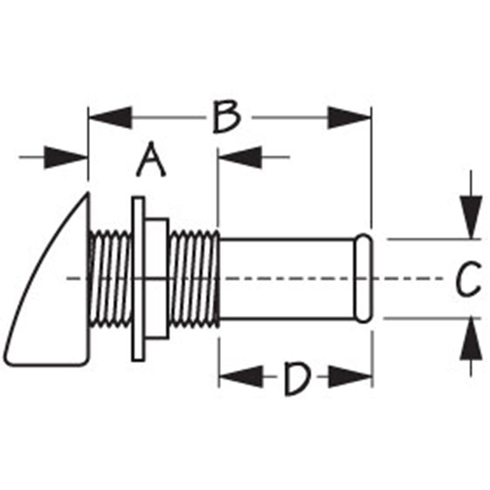 Sea-Dog Gas Tank Vent, Nylon