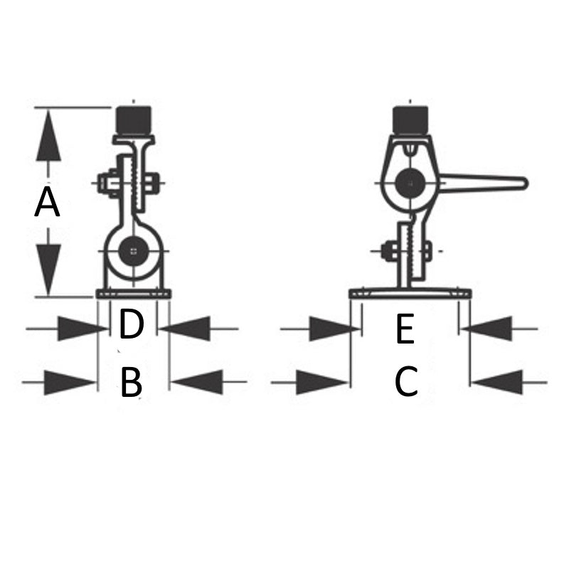 Sea-Dog, Adjustable Antenna Base, Heavy Duty