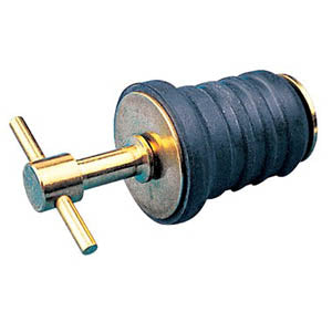 Sea-Dog, T-Handle Drain Plug, Stamped Brass