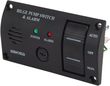 Sea-Dog, Bilge Water Alarm Panel, w/ Pump Switch