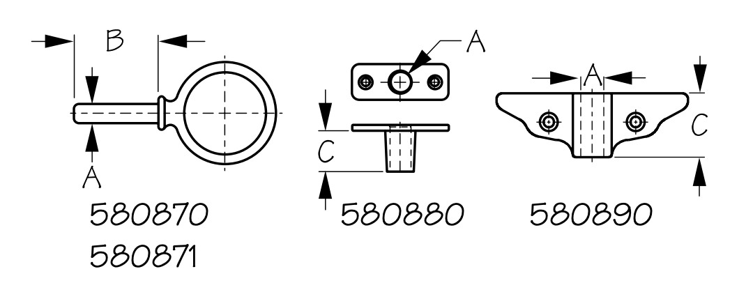 Sea-Dog Galvanized Oarlock and Socket