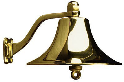 Sea-Dog, Bell, Cast Polished Brass Bell, Chrome or Brass