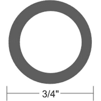 3/4" Diameter Flexible Vinyl Rub Rail Insert (insert only)