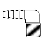 90 Deg. Brass Hose Barb