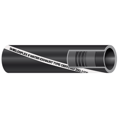 Shields 250 Series, ShieldsFlex II Exhaust / Water Hose with Wire, by the Foot
